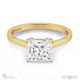 stylish princess natural diamond 4 prong solitaire engagement ring yellow gold with 9k yellow gold metal and princess shape diamond