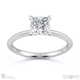 princess cut 4 claw natural diamond engagement ring platinum with platinum metal and princess shape diamond