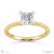 princess cut 4 claw lab grown diamond engagement ring yellow gold with 9k yellow gold metal and princess shape diamond