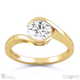 round twist natural diamond engagement ring yellow gold with 9k yellow gold metal and round shape diamond