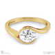 round twist natural diamond engagement ring yellow gold with 9k yellow gold metal and round shape diamond