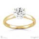 four claw round solitaire lab grown diamond engagement ring yellow gold with 9k yellow gold metal and round shape diamond