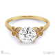 butterfly natural diamond engagement ring yellow gold with 9k yellow gold metal and round shape diamond