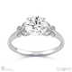 butterfly natural diamond engagement ring platinum with platinum metal and round shape diamond