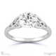 celtic infinity natural diamond engagement ring white gold with 18k white gold metal and round shape diamond