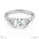 celtic infinity natural diamond engagement ring white gold with 18k white gold metal and round shape diamond