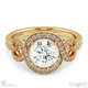 halo crossover infinity engagement ring yellow gold with 9k yellow gold metal and round shape diamond