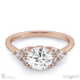 Multi Stone Cluster Engagement Ring White Gold