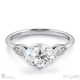 Antique Oval Lab Grown Diamond Engagement Ring White Gold