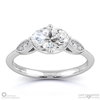 Antique Oval Lab Grown Diamond Engagement Ring White Gold