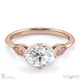 Antique Oval Lab Grown Diamond Engagement Ring White Gold