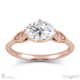 Antique Oval Lab Grown Diamond Engagement Ring White Gold