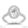 Stylish Pear Halo Lab Grown Diamond Engagement Ring White Gold