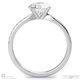 round solitaire stone pave 4-claw setting natural diamond engagement ring platinum with platinum metal and round shape diamond