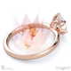 blushing bride oval natural diamond engagement ring rose gold with 9k rose gold metal and oval shape diamond
