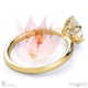 oval blushing bride natural diamond engagement ring yellow gold with 9k yellow gold metal and oval shape diamond