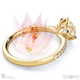 Cushion Blushing Bride Pave Natural Diamond Engagement Ring White Gold