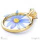 darling daisy solitaire lab grown diamond engagement ring yellow gold with 9k yellow gold metal and round shape diamond