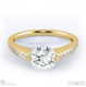 eternal soul sophisticated natural diamond engagement ring yellow gold with 18k yellow gold metal and round shape diamond
