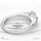 soul feathers lab grown diamond engagement ring white gold with 9k white gold metal and round shape diamond
