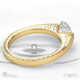 soul feathers lab grown diamond engagement ring yellow gold with 9k yellow gold metal and round shape diamond