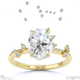 orion star constellation engagement ring yellow gold with 9k yellow gold metal and oval shape diamond