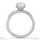 natural diamond round cut hidden halo engagement ring white gold with 9k white gold metal and round shape diamond