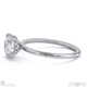 natural diamond round cut hidden halo engagement ring white gold with 9k white gold metal and round shape diamond