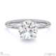 natural diamond round cut hidden halo engagement ring white gold with 9k white gold metal and round shape diamond