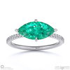 emerald marquise cut pave engagement ring white gold with 18k white gold metal and marquise shape diamond