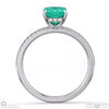 garnet emerald cut hidden halo side stones engagement ring white gold with 18k white gold metal and emerald shape diamond