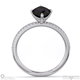 black natural diamond marquise cut hidden halo side stones engagement ring platinum with platinum metal and marquise shape diamond