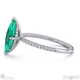 emerald marquise cut hidden halo sidestones engagement ring white gold with 9k white gold metal and marquise shape diamond