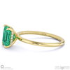 emerald radiant cut hidden halo engagement ring yellow gold with 9k yellow gold metal and radiant shape diamond
