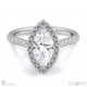 marquise cut natural diamond halo engagement ring white gold with 18k white gold metal and marquise shape diamond