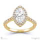 marquise halo natural diamond engagement ring yellow gold with 18k yellow gold metal and marquise shape diamond