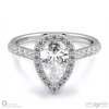 Natural Diamond Round Halo Side Stones Engagement Ring White Gold