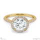 twist round halo natural diamond engagement ring yellow gold side natural diamonds with 18k yellow gold metal and round shape diamond