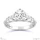 Antique Filigree Solitaire Lab Grown Diamond Engagement Ring White Gold