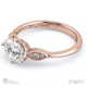 Antique Oval Lab Grown Diamond Engagement Ring White Gold