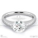 eternal soul sophisticated lab grown diamond engagement ring platinum with platinum metal and round shape diamond