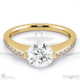eternal soul sophisticated natural diamond engagement ring yellow gold with 18k yellow gold metal and round shape diamond