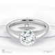 soul union lab grown diamond engagement ring platinum with platinum metal and round shape diamond