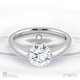 soul union natural diamond engagement ring white gold with 9k white gold metal and round shape diamond