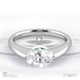 soul east-west oval natural diamond engagement ring white gold with 18k white gold metal and oval shape diamond