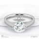 soul amore pavé natural diamond engagement ring white gold with 9k white gold metal and round shape diamond