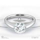 soul modern natural diamond engagement ring white gold with 9k white gold metal and round shape diamond