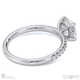 Cat Claw Round Lab Grown Diamond Engagement Ring White Gold