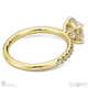 Cat Claw Round Natural Diamond Engagement Ring White Gold