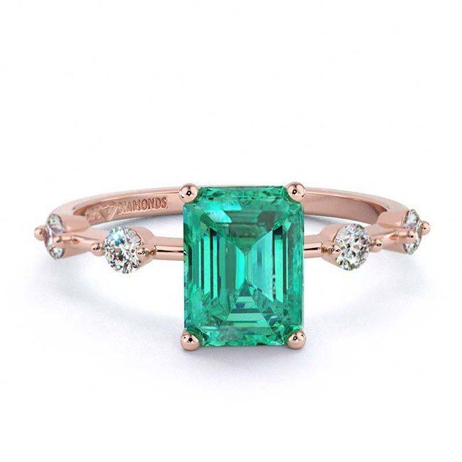 Trending Rose Gold Tourmaline Engagement Rings